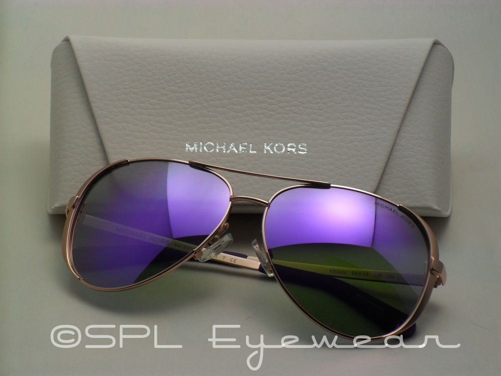 michael kors mirrored aviator sunglasses